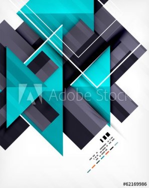 Geometric shape abstract business template - 901146910