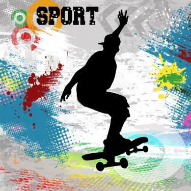 Skateboarder poster - 901146966