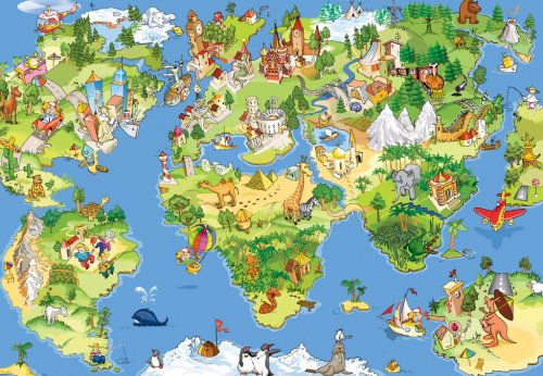 Great and funny world map - 901146995
