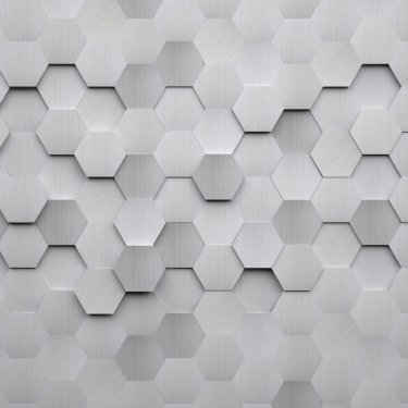 Brushed Metal Hexagon Background - 901147611