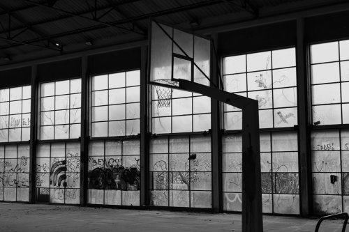 abandoned basketball court - 901148401