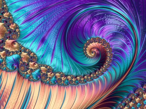 Abstract fractal background - 901149422