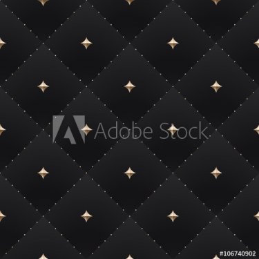 Seamless luxury dark black pattern and background. Vector Illustration