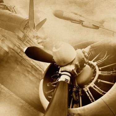 Retro aviation, vintage background - 901150074