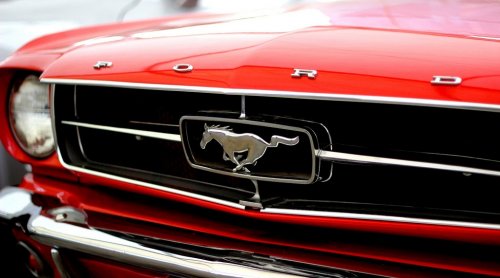 Ford Mustang Stallion Red America United Usa Car