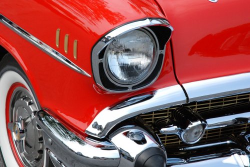 Classic Car Red Automobiles Chevrolet Vintage - 901150109