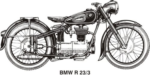 Bmw Classic Historical Motorcycle Old - 901150143
