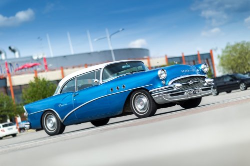 Buick Special 1955 Old Car Blue Classic Vintage