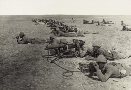 Machine Gun Soldiers Front Troops World War I Wwi - 901150243