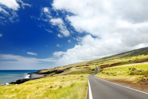 Beautiful landscape of South Maui. The backside of Haleakala Crater on the island of Maui