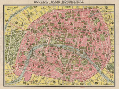 Map Paris 1920 - 901150498