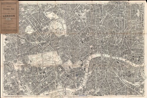 1899 Bacon Pocket Plan or Map of London - 901150502