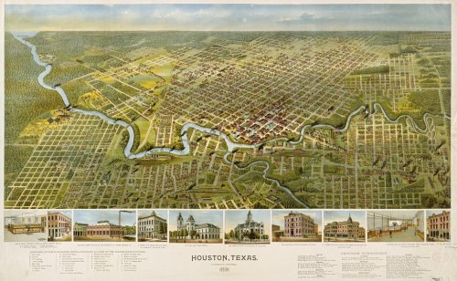 Old map-Houston-1891
