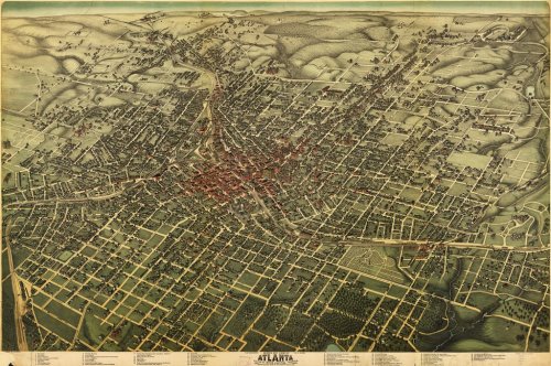 Atlanta Koch map 1892 - 901150592