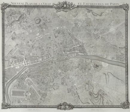 1775 Plan de Jaillot - Map - Paris