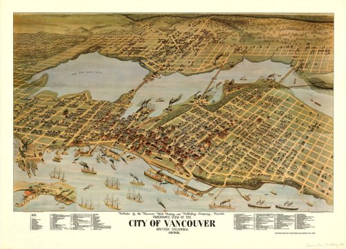 City of Vancouver Panoramic Map - 1898 - 901150595