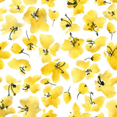 Yellow flowers pattern