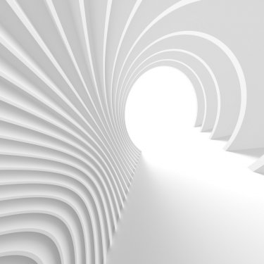 Abstract Technology Wallpaper. White Tunnel Background - 901152230