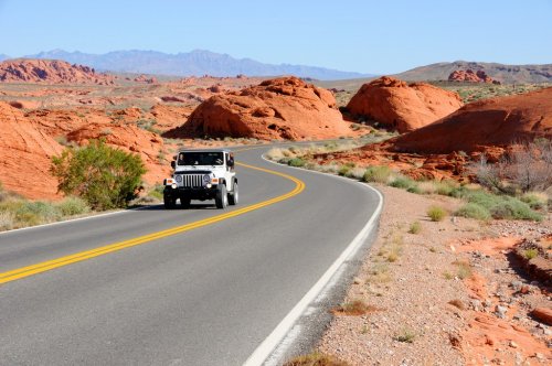Driving Through Valley of Fire State Park