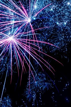 Magical Fireworks background vertical image - 901155082