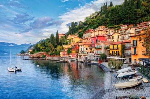 Town of Menaggio on lake Como, Milan, Italy - 901155740