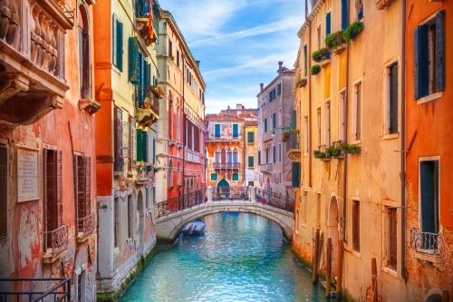 Canal in Venice, Italy - 901156177