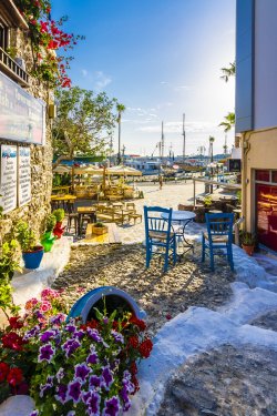 Beautiful street view in Kos Island. Kos Island is populer tourist destination in Greece