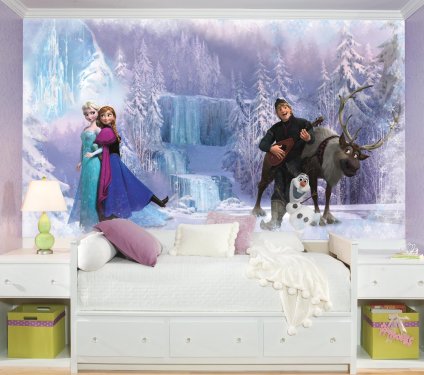 Disney Frozen XL - Vaporisez et coller - 7 panneaux - 10.5' x 6' (63 sq. ft.) - Prix pour une murale