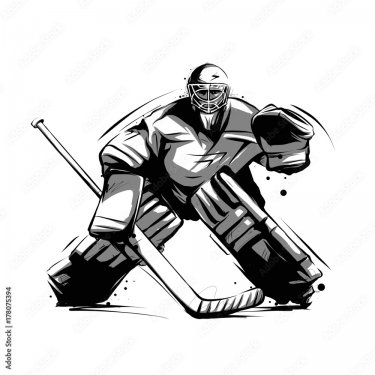Gardien de but de hockey - 901157822