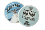 2″ rounded plastic badge