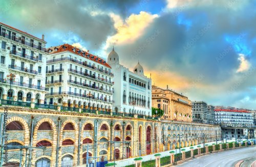Seaside boulevard in Algiers, the capital of Algeria - 901157939
