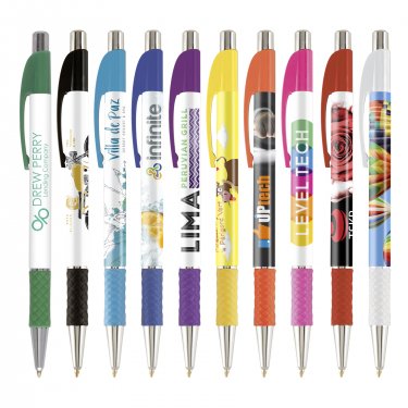 Elite Slim Plastic Pen - Full color imprint