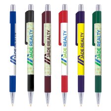 Colorama Grip Plastic Pen - Full color imprint