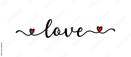 Hand sketched Love word - 901158001