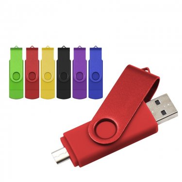 Swivel Hybrid USB Drive combining Type C connector and a USB 3.0