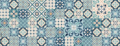 Seamless colorful patchwork Moroccan tile - 901158062