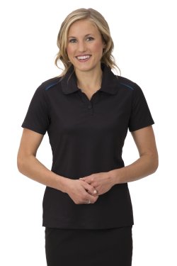 Coal Harbour - L4002 - Snag Resistant Contrast Inset Ladies Sport Polo Shirt