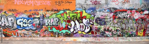 wall with graffity - 900023398