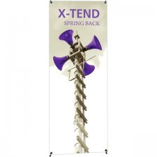 X-TEND 1 - 23.63 x 63 - SPRING Stand-bannière écono non-rétractable - Sac inclus