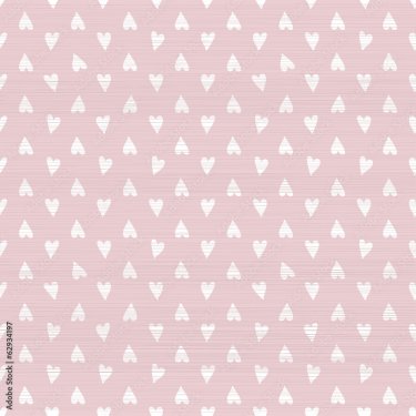 Seamless doodle hearts pattern