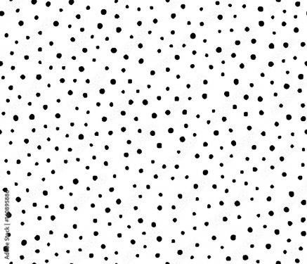 Seamless black dot pattern