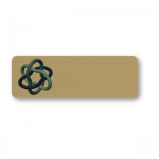 Badge en acrylique pour P-Touch - Sans nom - Attache aimantée - 3 x 1