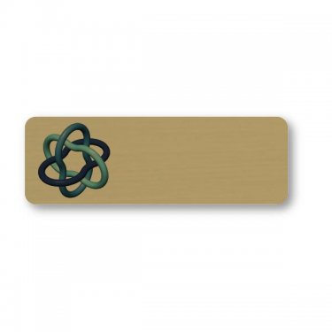 Magnet Write-On P-Touch Plastic Name Badge - 3...