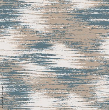 Washed vector blurry wavy ikat seamless pattern - 901158450