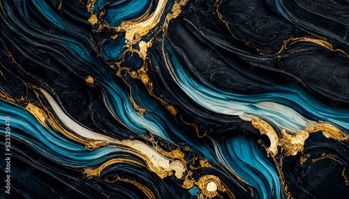 Swirls of marble or the ripples of agate. Liquid marble texture - 901158467