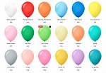 10 Printed Latex Balloons 