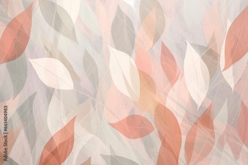 Floral red green pastel pattern background 