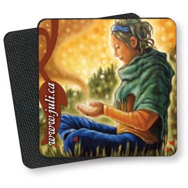 Premium Coasters .020 Gloss Copolyester Topcoat & 3/32 Rubber base / square (3.5 x 3.5) - Full Color Printed