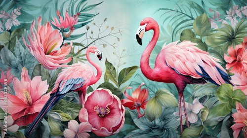 Exotic Flamingos