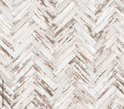 Herringbone old painted parquet seamless floor texture - 901158723